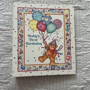 Baby's First Birthday Memory Book